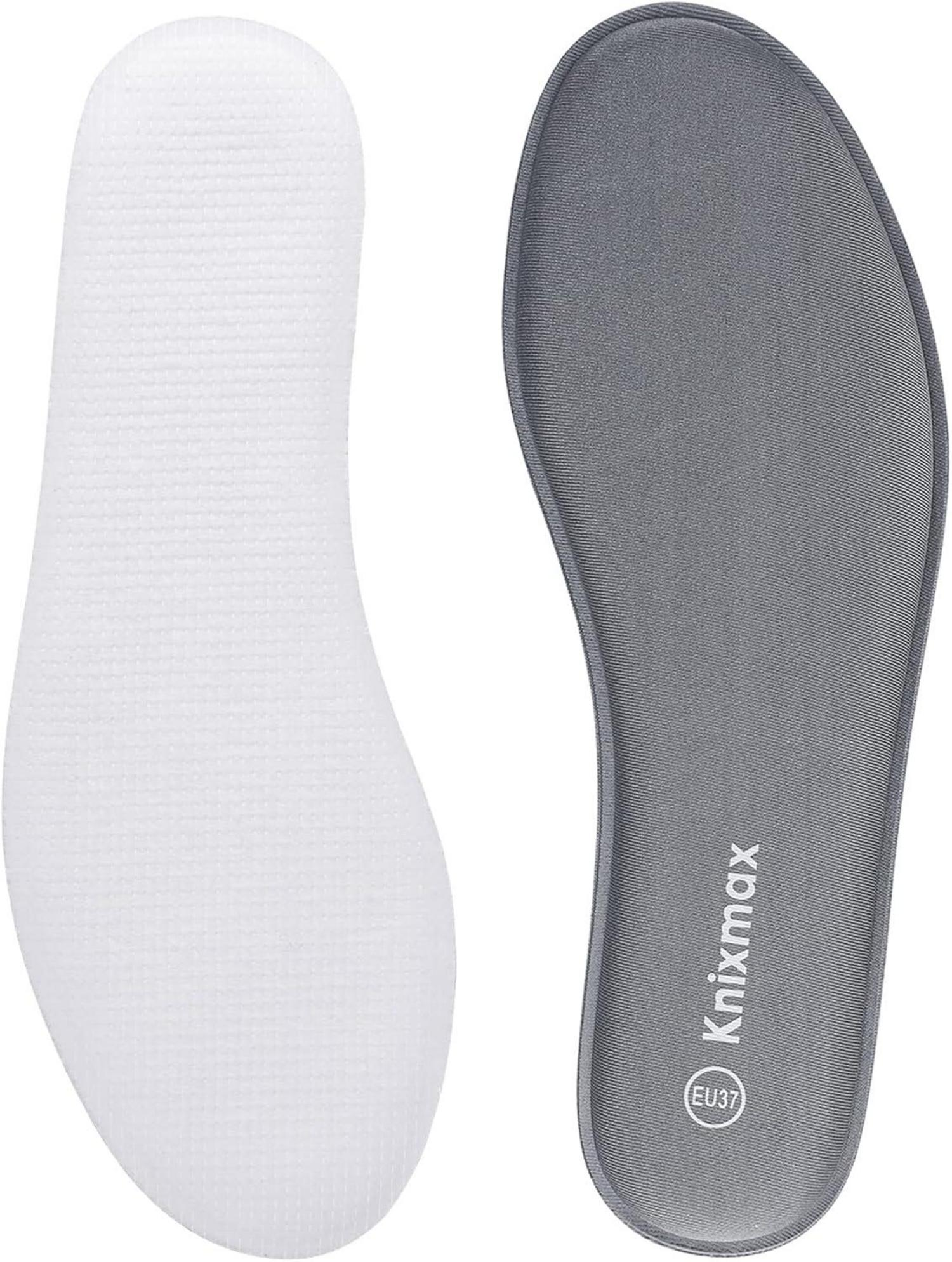 Knixmax Memory Schaum Einlegesohlen Grau Gr. 41