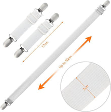 Verstellbare Bettlakenspanner 4er Set Weiß Bügeltisch Clips