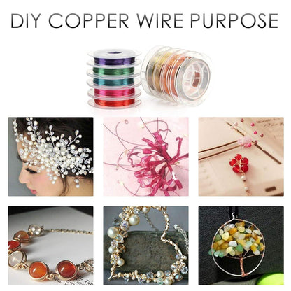 Naler 0,3 mm Kupferdraht Set in 10 Farben Basteldraht