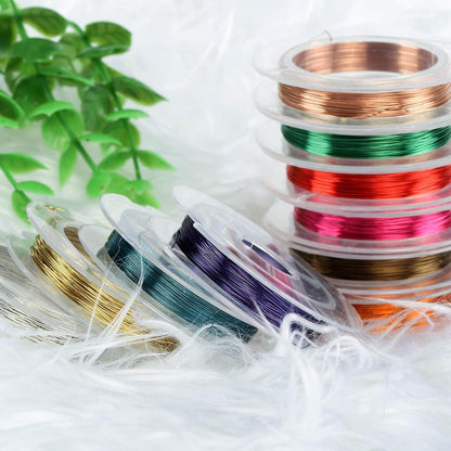 Naler 0,3 mm Kupferdraht Set in 10 Farben für Basteln (10