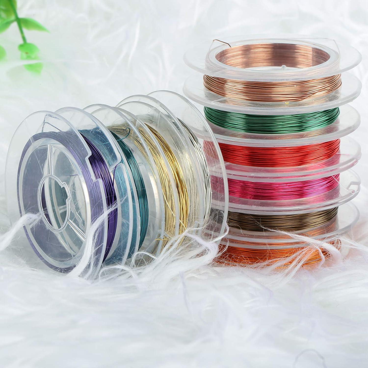 10er Set Kupferdraht 0,3 mm in 10 Farben Basteldraht Schmuckdraht