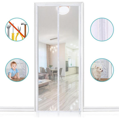 Fliegengitter Tür Magnet Insektenschutz 90x210cm