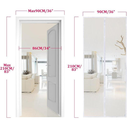 Fliegengitter Tür Magnet Insektenschutz 90x210cm