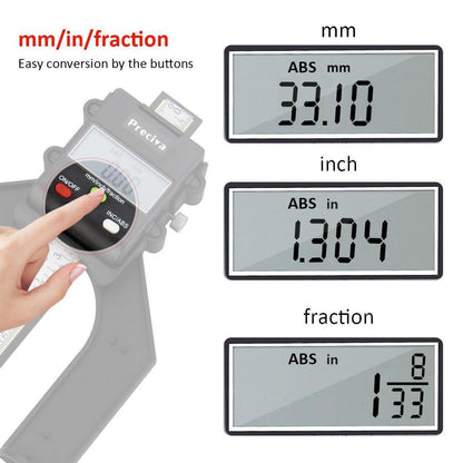 Digitaler Tiefenmesser für Holz und Maschinenbau 0-80mm