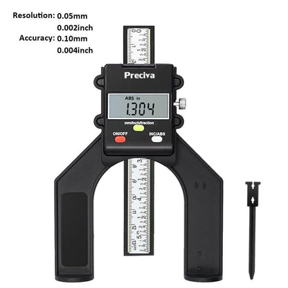 Digitaler Tiefenmesser für Holz und Maschinenbau 0-80mm
