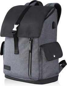 Laptop Rucksack 17,3 Zoll Wasserabweisend Schwarzgrau