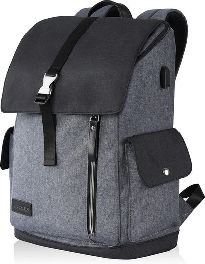 Laptop Rucksack 17,3 Zoll Wasserabweisend Schwarzgrau