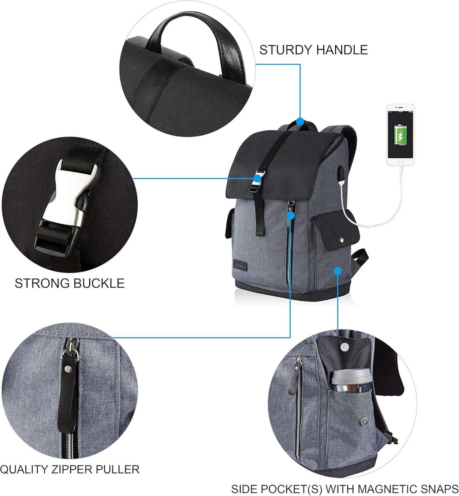 Großer KROSER Laptop Rucksack 17,3 Zoll Wasserabweisend für