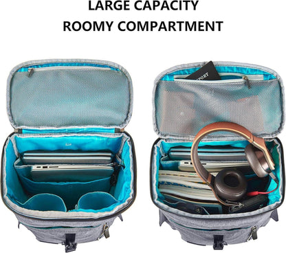 Laptop Rucksack 17,3 Zoll Wasserabweisend Schwarzgrau