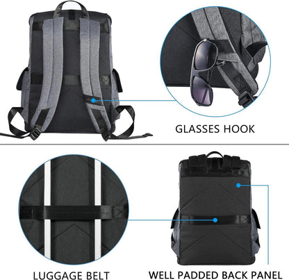 Laptop Rucksack 17,3 Zoll Damen Herren Wasserabweisend Groß Tablet