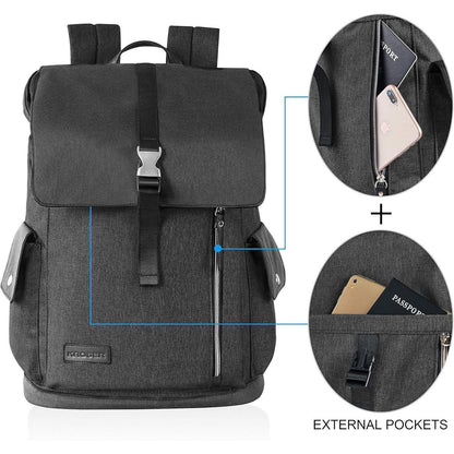 KROSER Laptop Rucksack 17,3 Zoll Wasserabweisend Magnetic