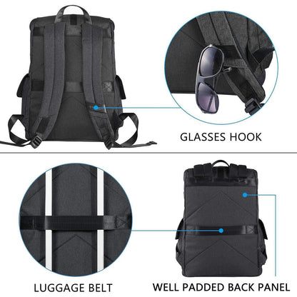 KROSER Laptop Rucksack 17,3 Zoll Wasserabweisend Magnetic