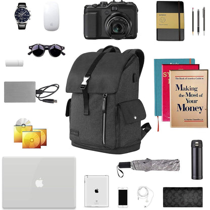 KROSER Laptop Rucksack 17,3 Zoll Wasserabweisend Magnetic