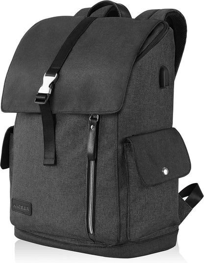 Wasserabweisender Laptop Rucksack 17,3 Zoll Schwarz