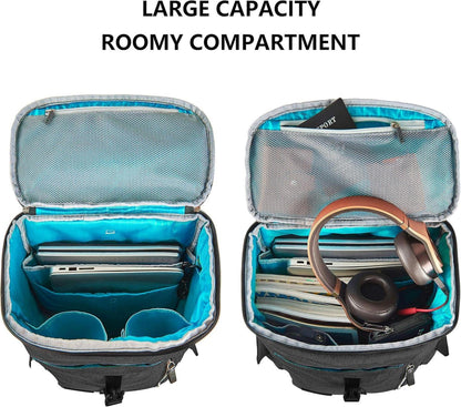 KROSER Laptop Rucksack 17,3 Zoll Wasserabweisend Magnetic