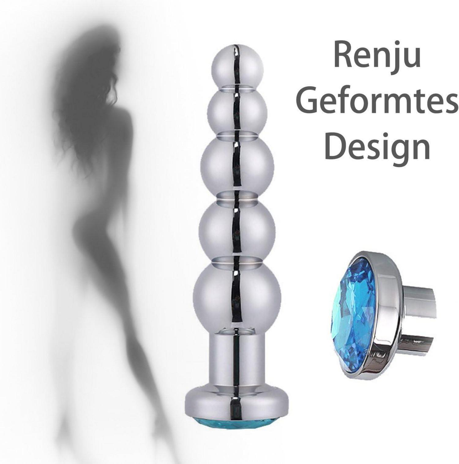 Metall Analplug Edelstahl Analkugeln Buttplug für Männer und