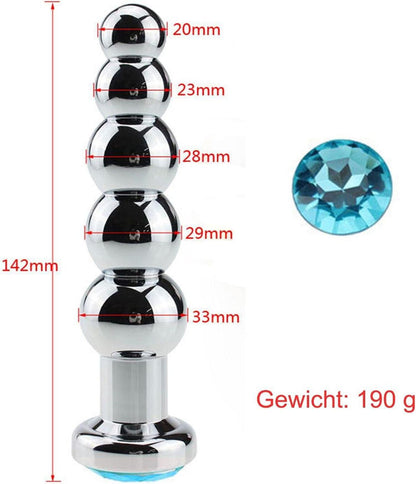 Edelstahl Analplug Metall Anal Buttplug Kugeln Sexspielzeug