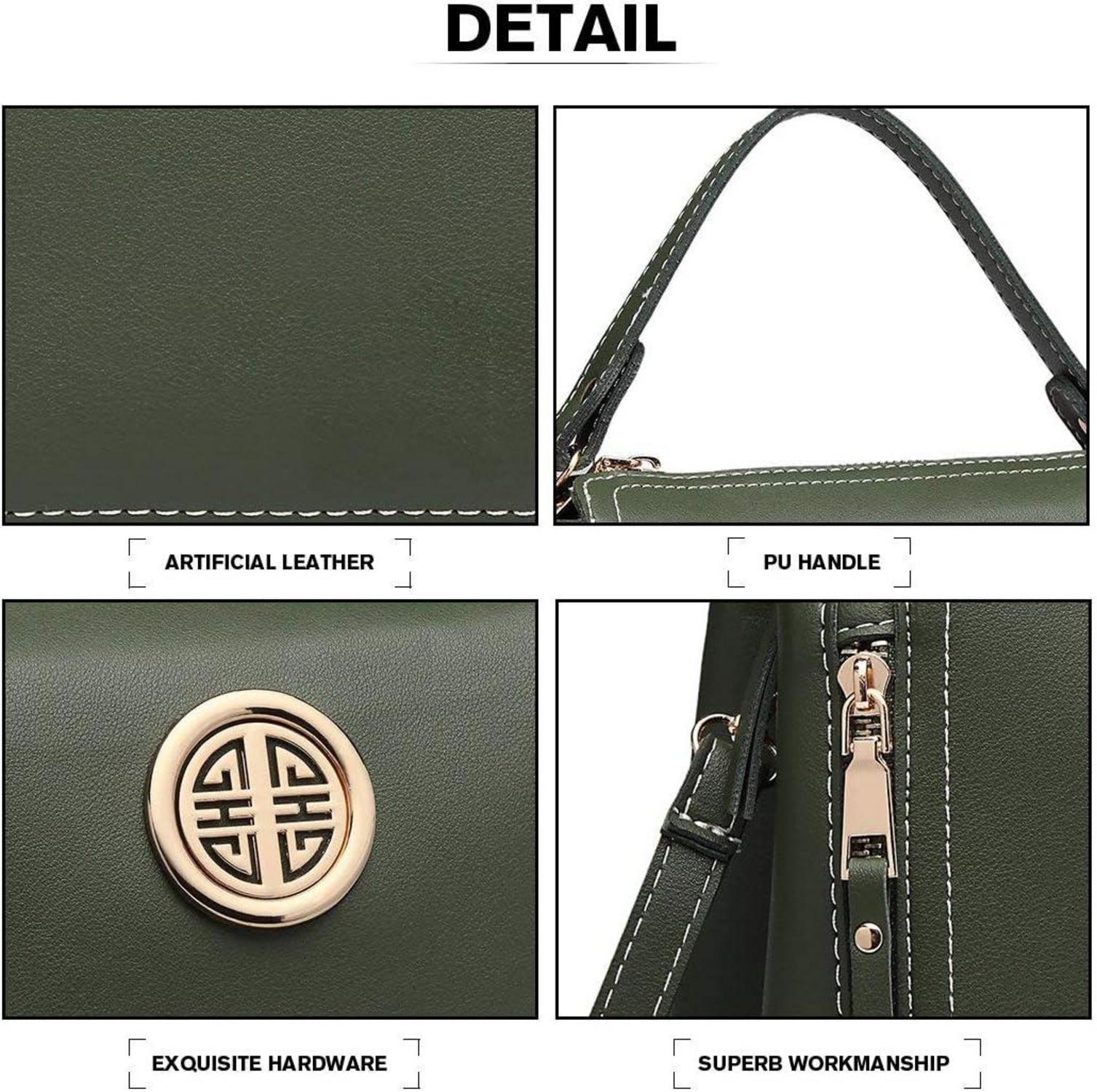 Moderne Miss Lulu Damen Handtasche Pu Leder Schultertasche Henkeltasche
