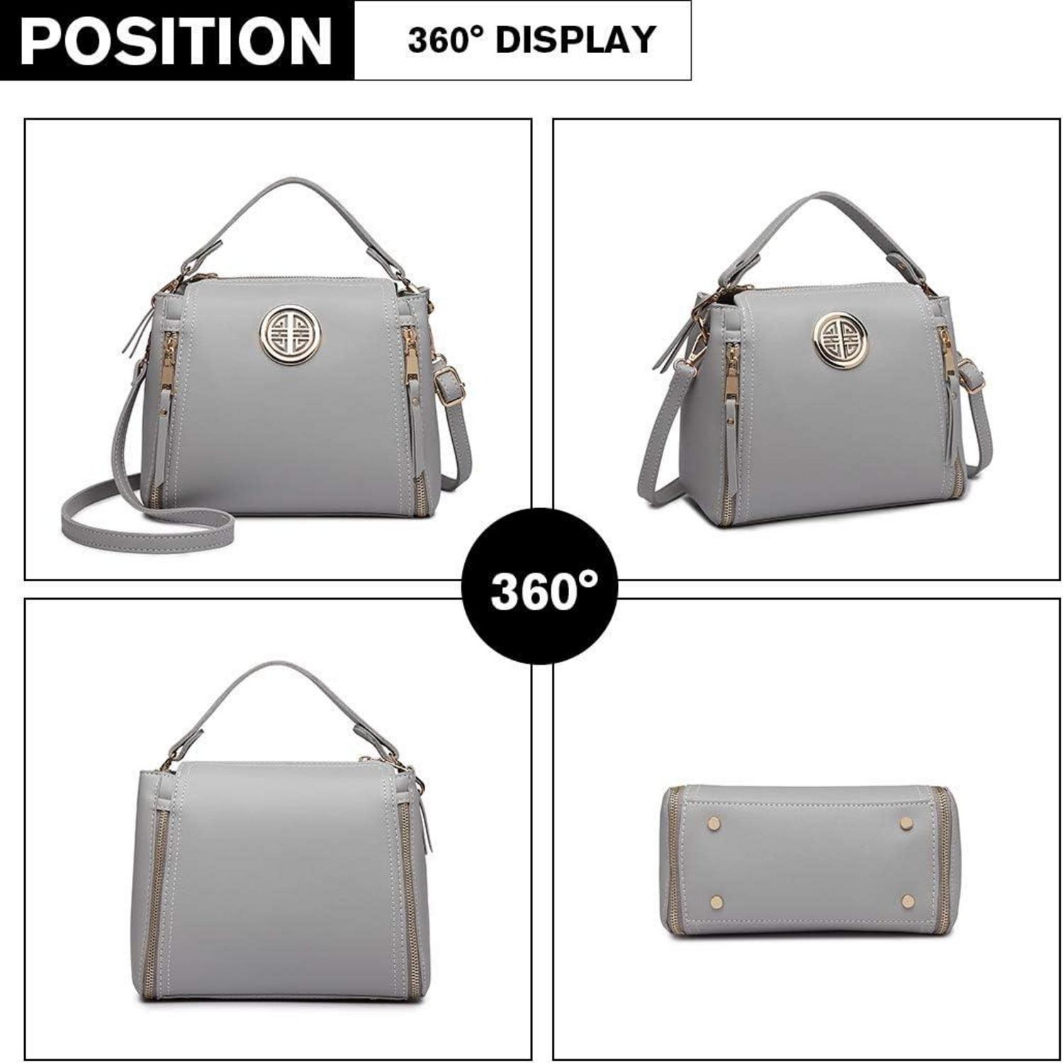 Damen Handtasche Schultertasche Henkeltasche PU Leder Umhängetasche