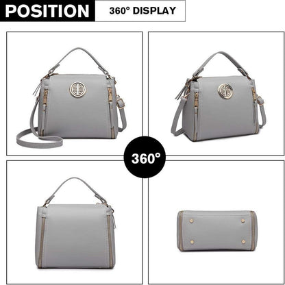 Damen Handtasche Schultertasche Henkeltasche PU Leder Umhängetasche