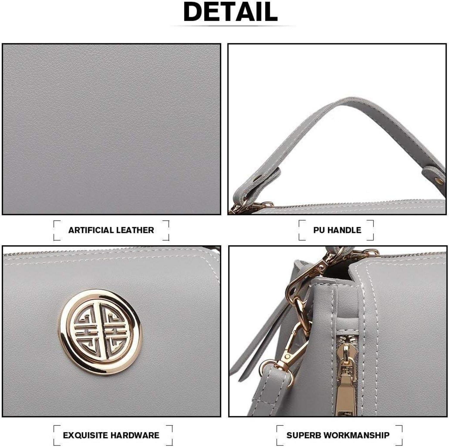 Damen Handtasche Schultertasche PU Leder Umhängetasche Henkeltasche