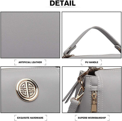 Damen Handtasche Schultertasche PU Leder Umhängetasche Henkeltasche