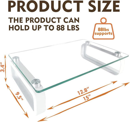 Monitorständer für Flachbildschirm LCD LED TV Laptop Xbox One Glass Metal Legs