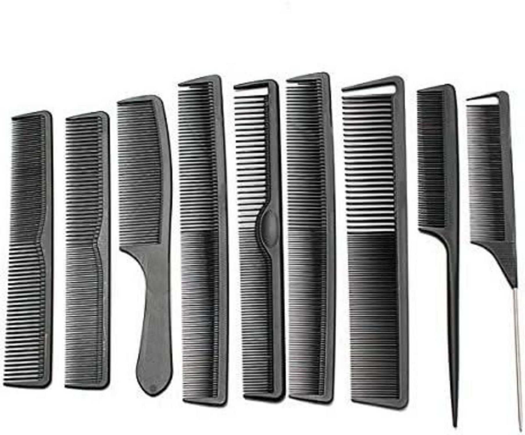 9-teiliges Carbon Fiber Anti Statischer Hitzebeständiger Friseur