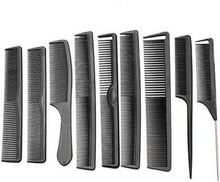 9-teiliges Carbon Fiber Anti Statischer Hitzebeständiger Friseur