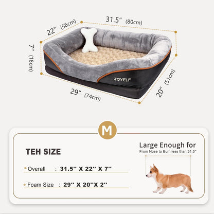 Orthopädisches Hundebett aus Memory-Schaum, Größe L