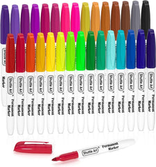 Permanent Marker Set 30 bunte Filzstifte feine Spitze