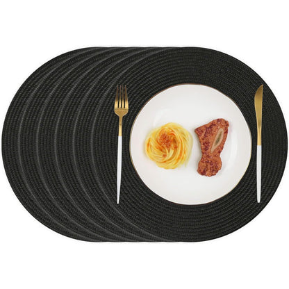 Runde Tischsets 6er Set Abwaschbar Platzsets Hitzebeständig