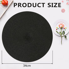 Runde Tischsets 6er Set Abwaschbar Platzsets Hitzebeständig