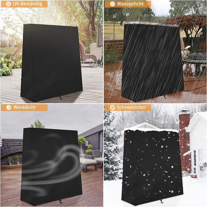 Schutzhülle Tischtennisplatte 165x70x185cm Schwarz