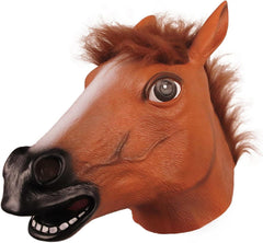 Tiermaske Latex Pferdekopf für Halloween & Weihnachten