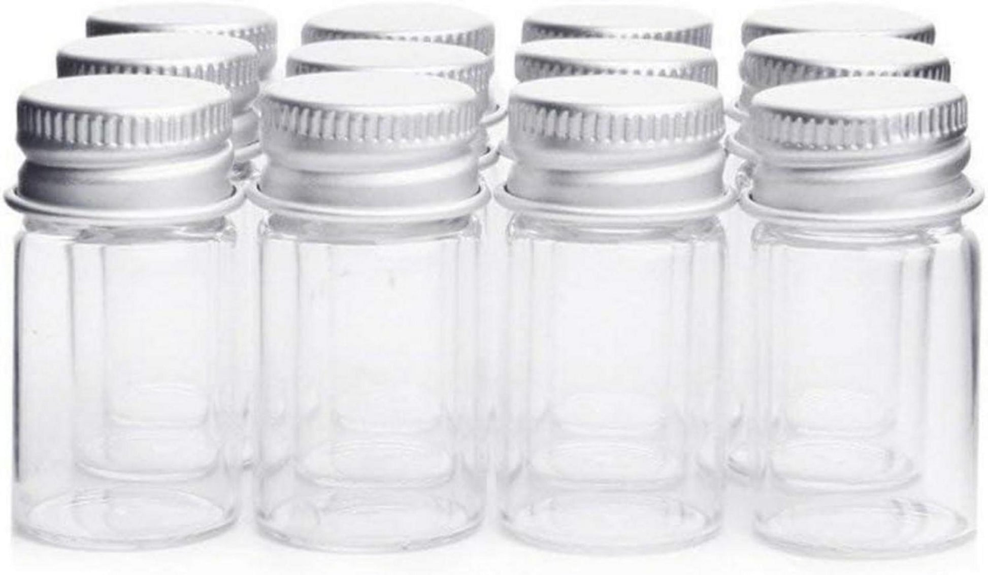 24er Set Danmu Art klare Glasampullen 7ml Candy Container