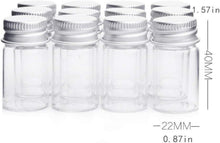 24x Danmu Art 7ml Klarglasampullen Candy Flasche Aluminium