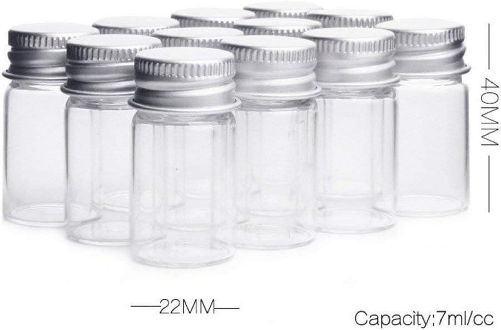 Danmu Art Klarglas Candy Flaschen 24 Stk. 7ml Ampullen