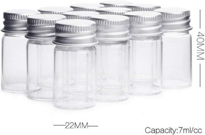 Danmu Art Klarglas Candy Flaschen 24 Stk. 7ml Ampullen
