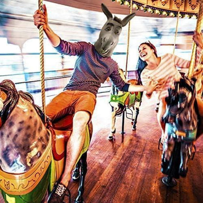 Esel Kopf Maske Latex Lustige Shrek Tier Cosplay Kostüm