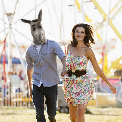 Esel Kopf Maske Latex Lustige Shrek Tier Cosplay Kostüm