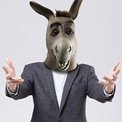 Esel Kopf Maske Latex Lustige Shrek Tier Cosplay Kostüm