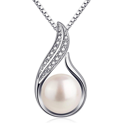 B.Catcher Damen Halskette Perle 925 Sterling Silber