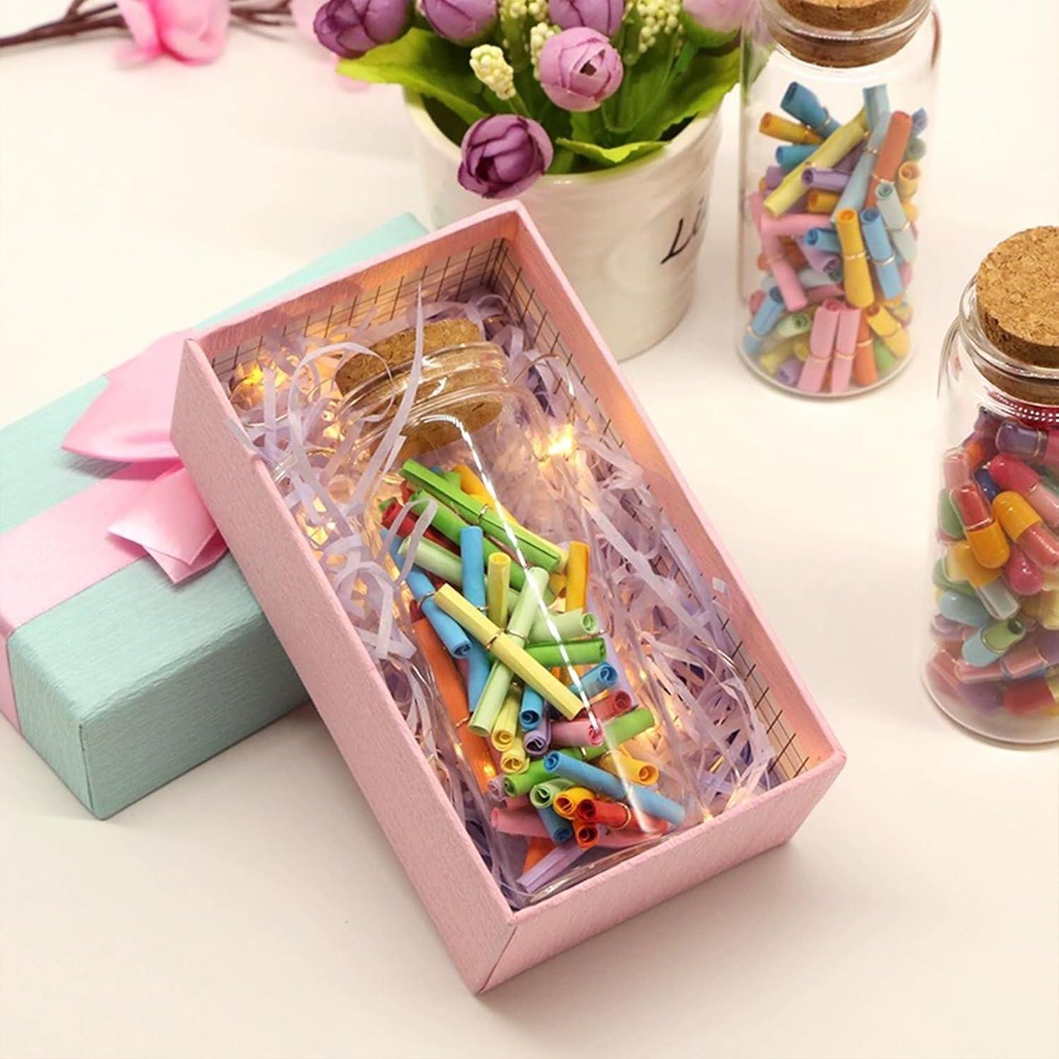 6er Set Mini Glasflaschen mit Korkverschluss 30ml - Aufbewahrung Einmachgläser