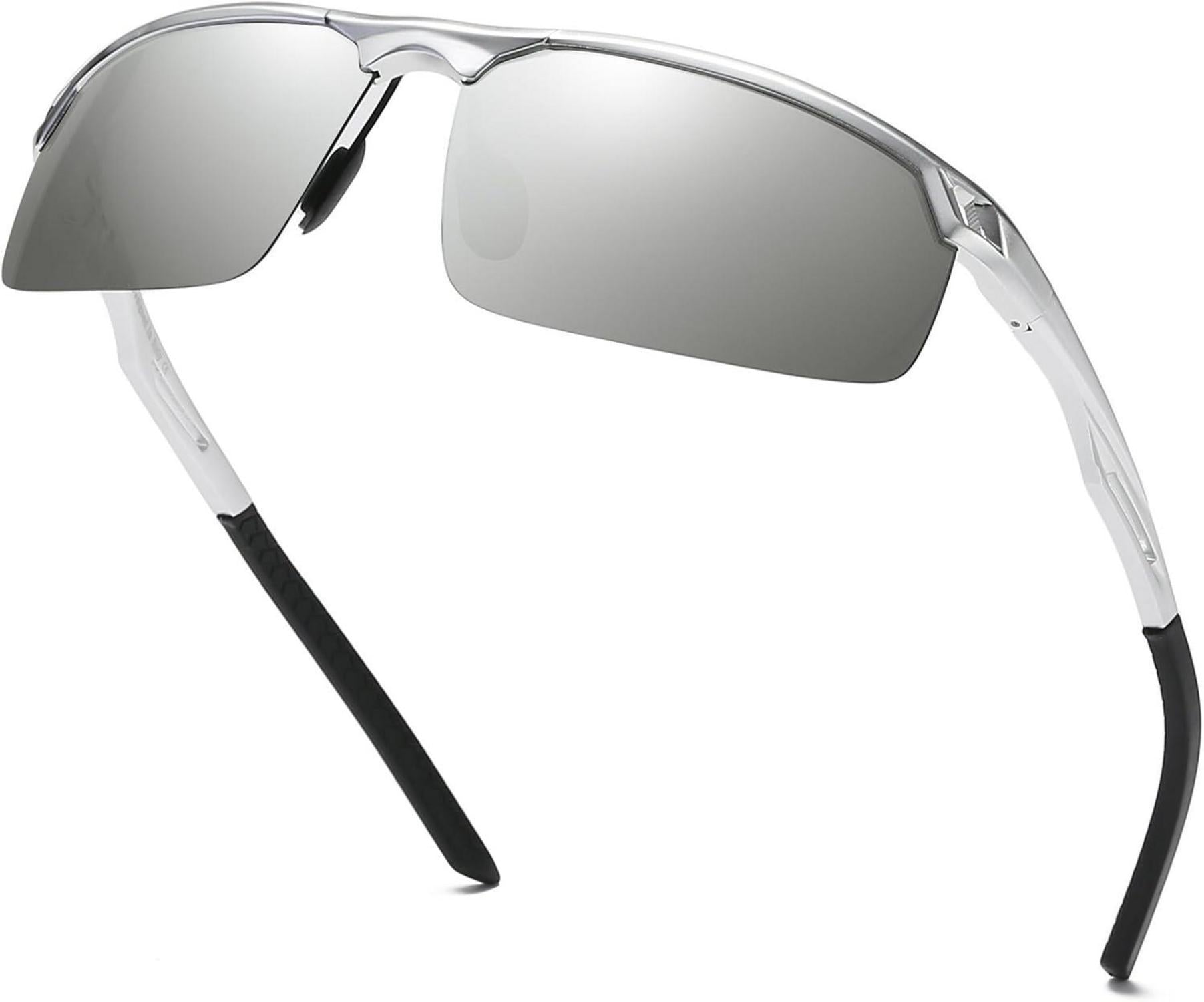 Polarisierte Sonnenbrille Sportbrille Al-Mg Metallrahmen 8550