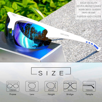 Polarisierte UV400-Sonnenbrille mit TR90-Rahmen für Herren