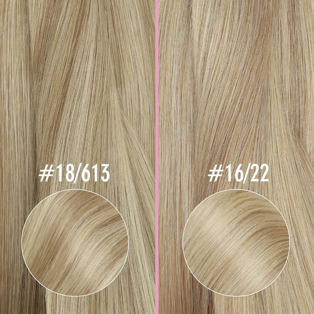 Echthaar Nanoring Extensions Blond – 35cm, 50g #16/22