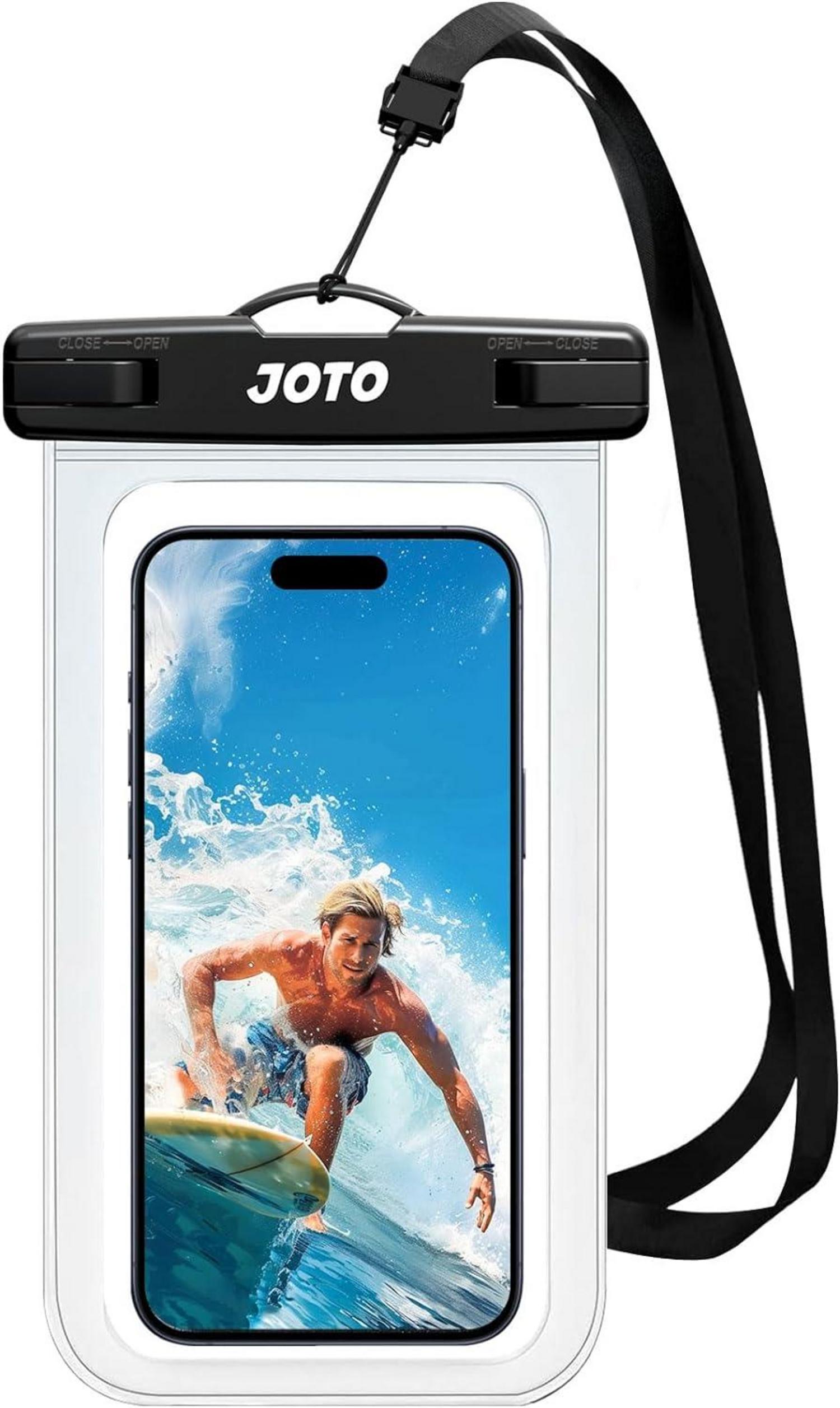 Wasserdichte Handyhülle IPX8 für iPhone Samsung bis 7 Zoll - Klar