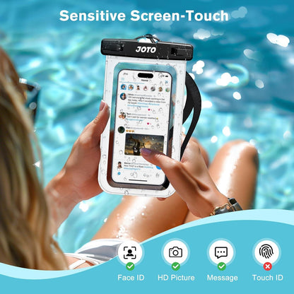 Wasserdichte Handyhülle IPX8 für iPhone 15 Pro Max und Samsung Galaxy S24 Ultra bis 7 Zoll