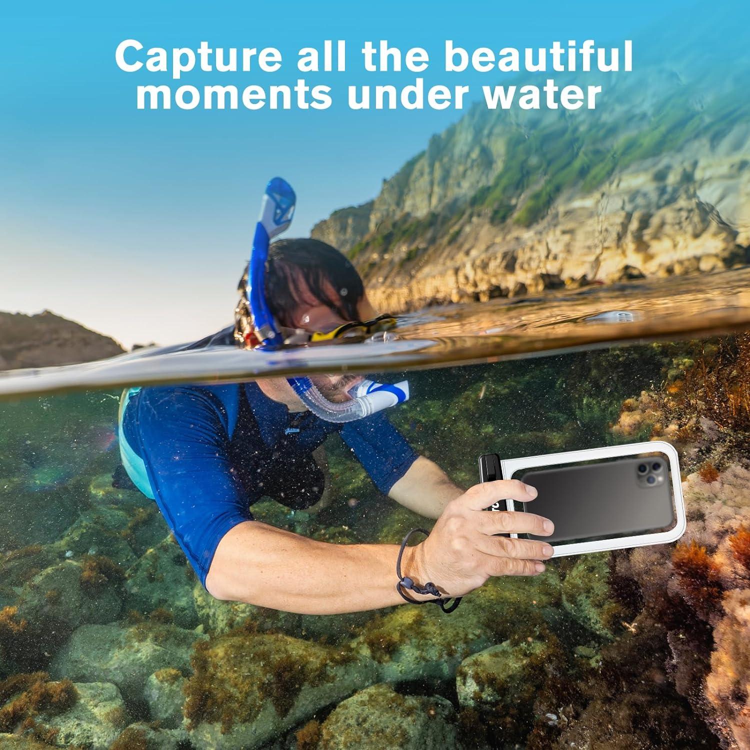 Wasserdichte Handyhülle IPX8 für iPhone Samsung 7 Zoll - Unterwasser Schutzhülle